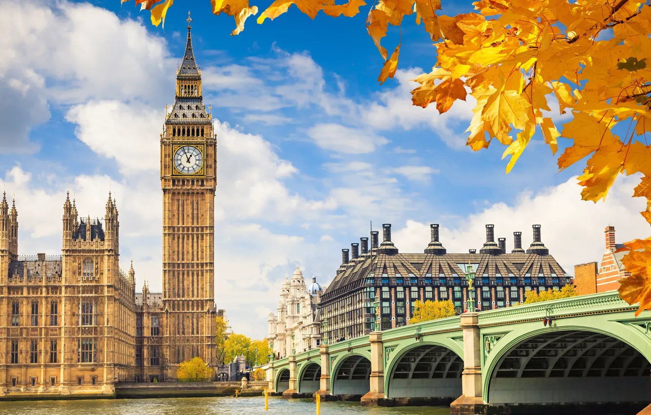 Фото обои big, London, clock