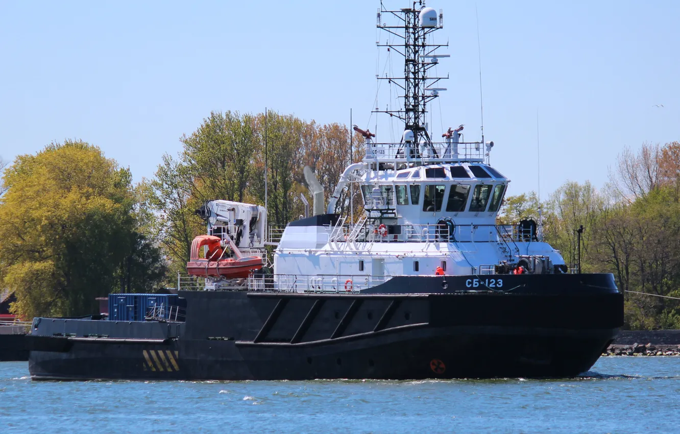 Фото обои буксир, морской, спасатель, СБ-123