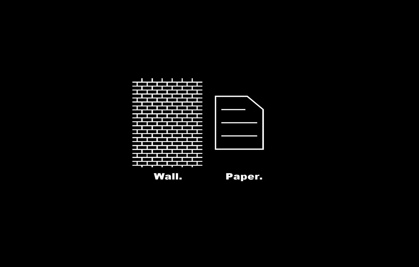 Фото обои бумага, темный фон, стена, надпись, wall, paper