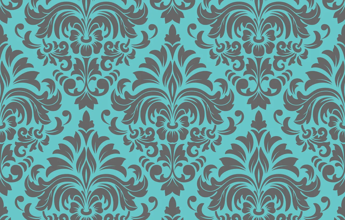 Фото обои цветы, текстура, орнамент, vintage, flower, design, background, pattern