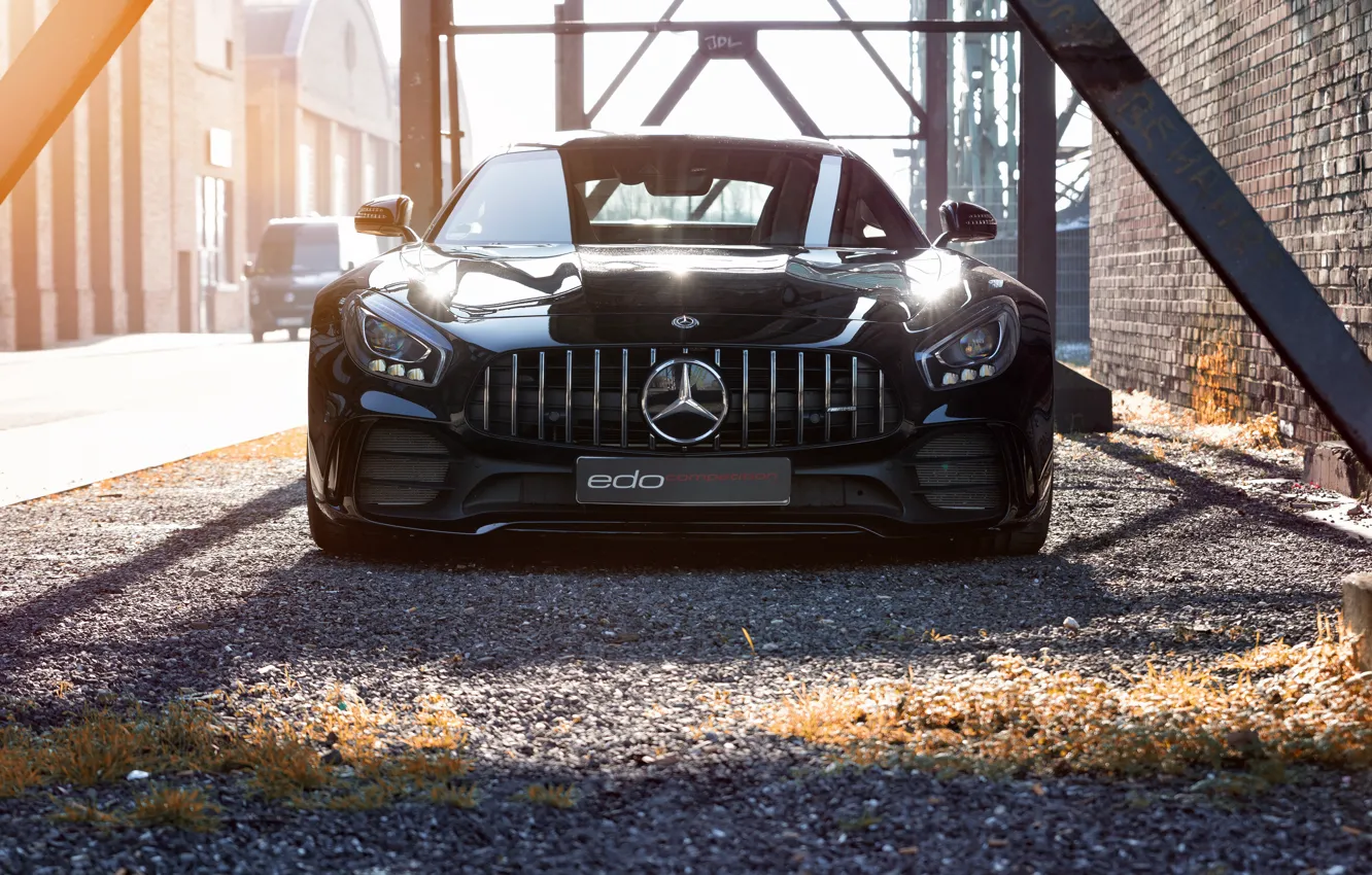 Фото обои Mercedes-Benz, вид спереди, AMG, 2018, Edo Competition, GT R