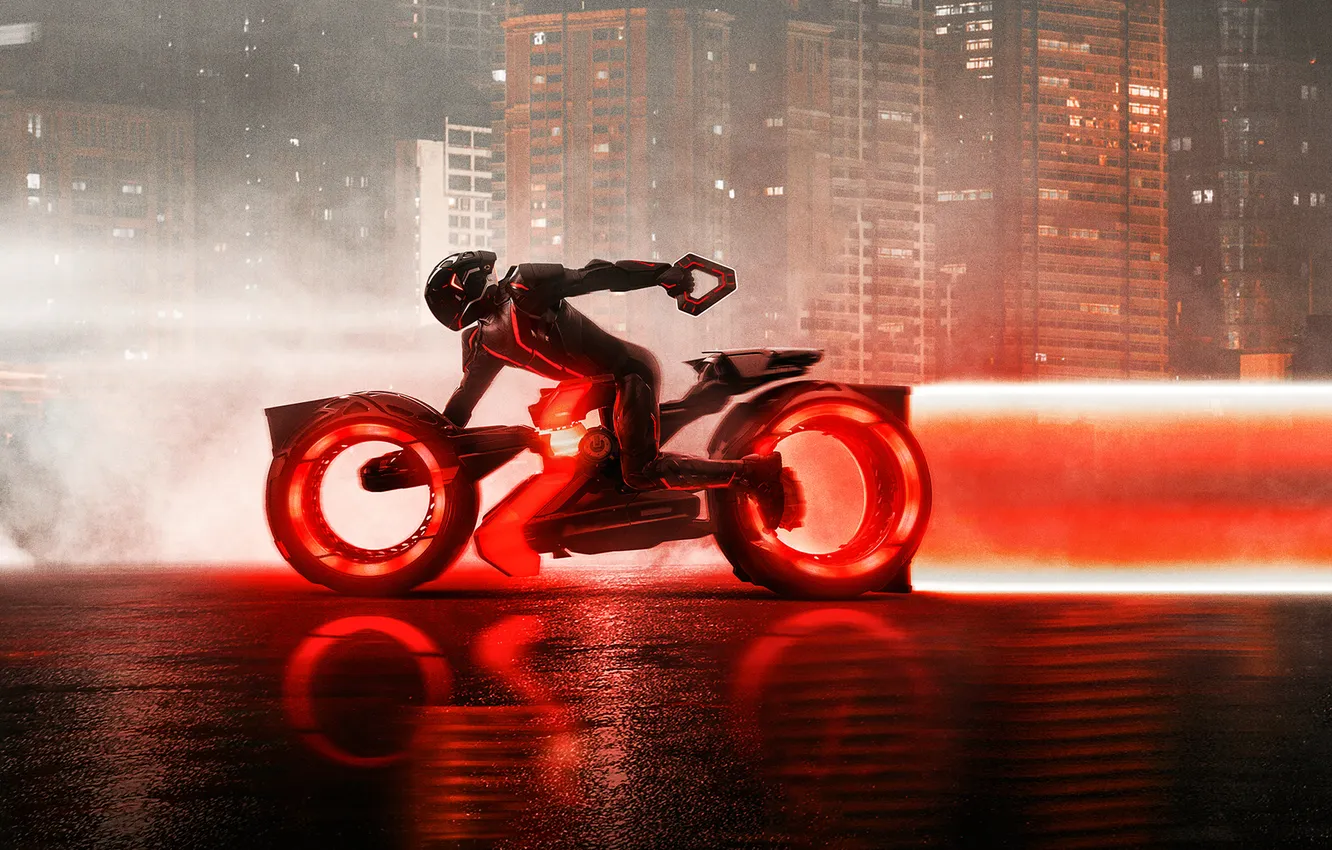 Фото обои World, Action, Jared Leto, Future, Rider, Walt Disney Pictures, Movie, Jeff Bridges