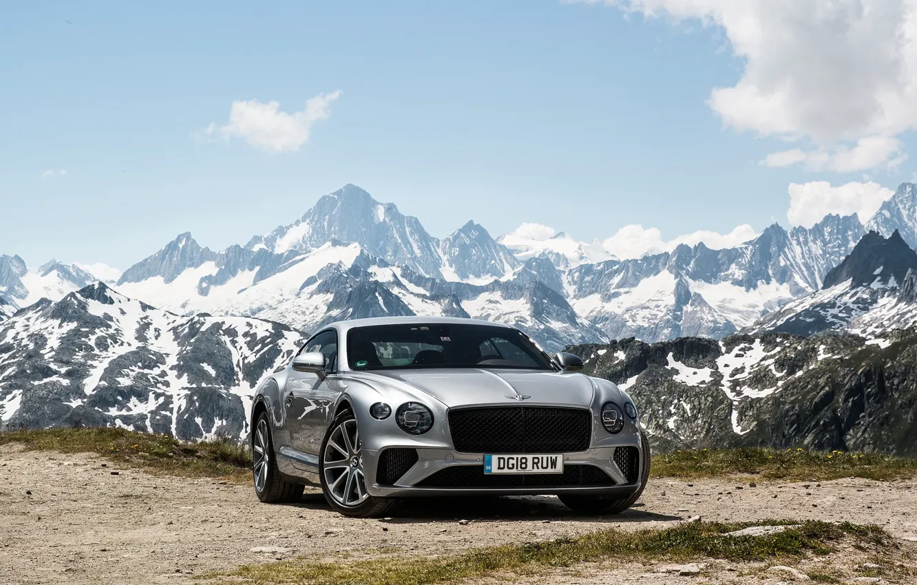 Фото обои Bentley, Continental, 2018, the mountains