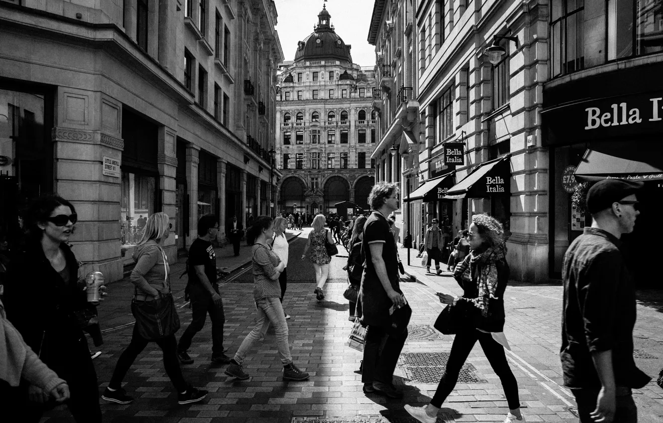 Фото обои city, people, streets, everyday life