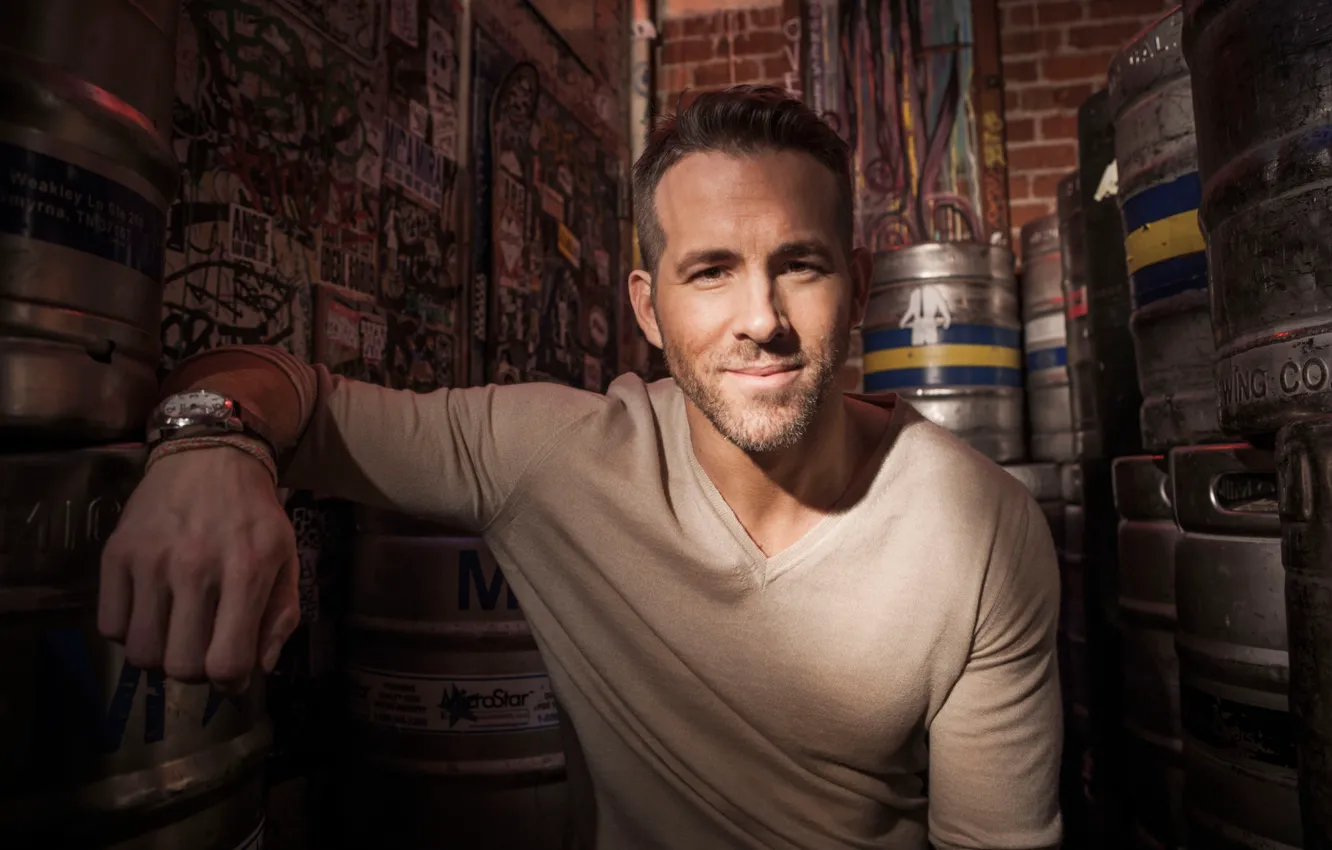 Фото обои актер, Райан Рейнольдс, Ryan Reynolds, фотосессия, USA Today, 2016, Martin E Klimek