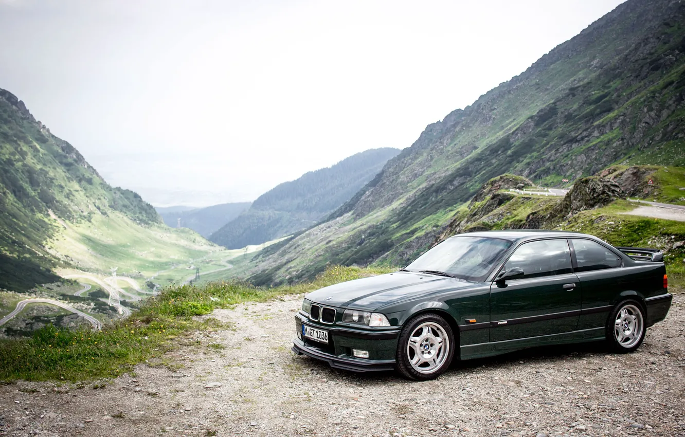 Фото обои зеленый, 1995, BMW M3 GT