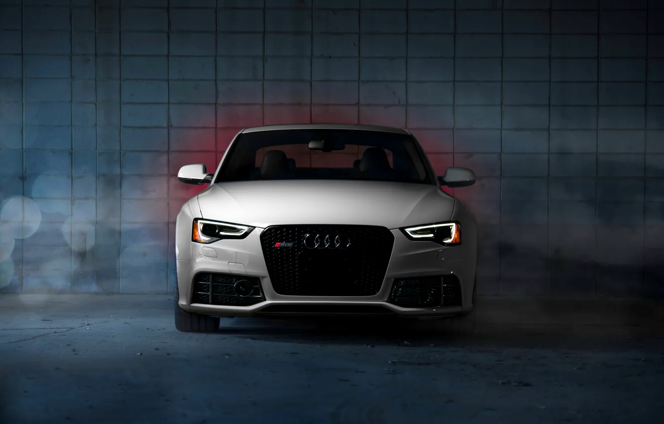 Фото обои Audi, white, RS5, front