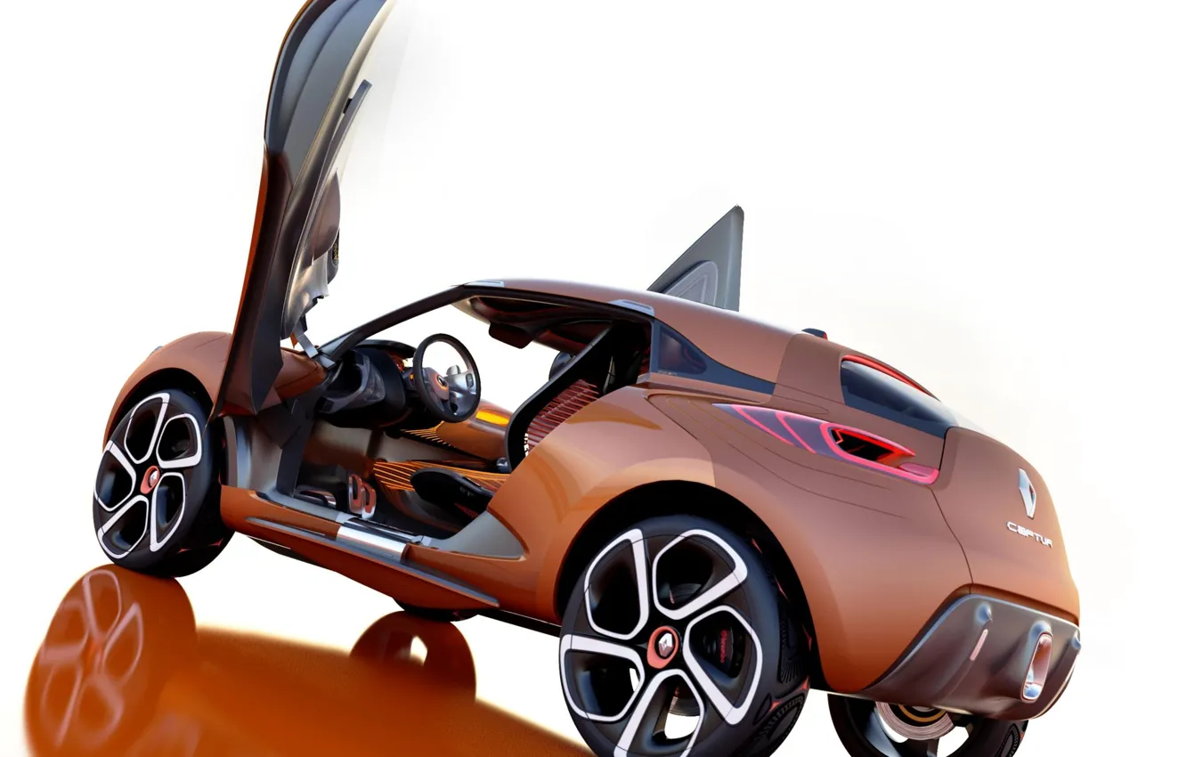Фото обои машина, Concept, концепт, Renault, Captur, двери вверх