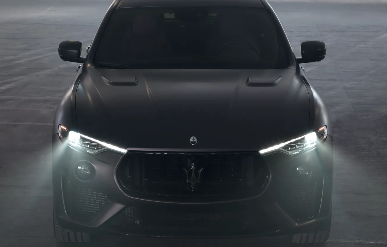 Фото обои Maserati, front, headlights, Levante, Maserati Levante Trofeo