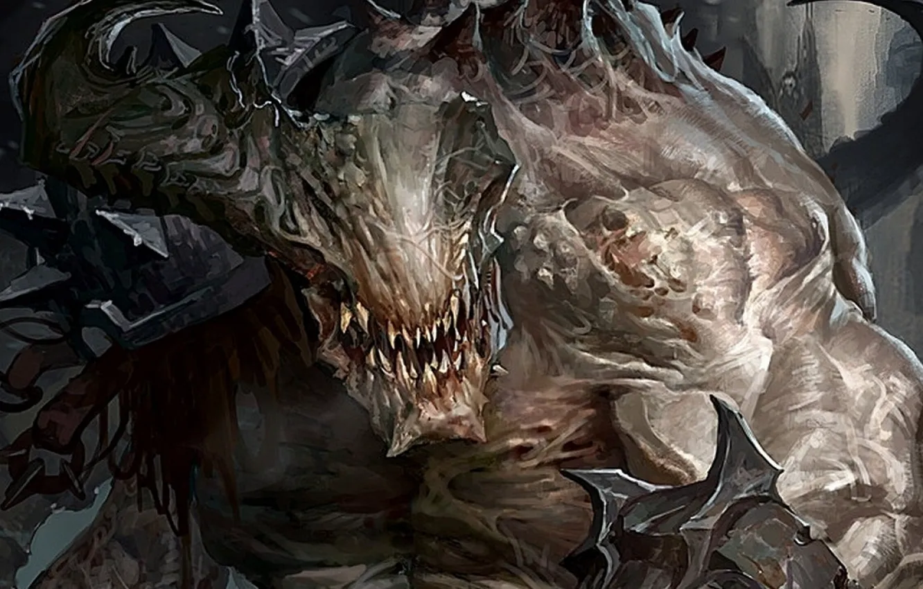 Фото обои фентези, монстр, арт