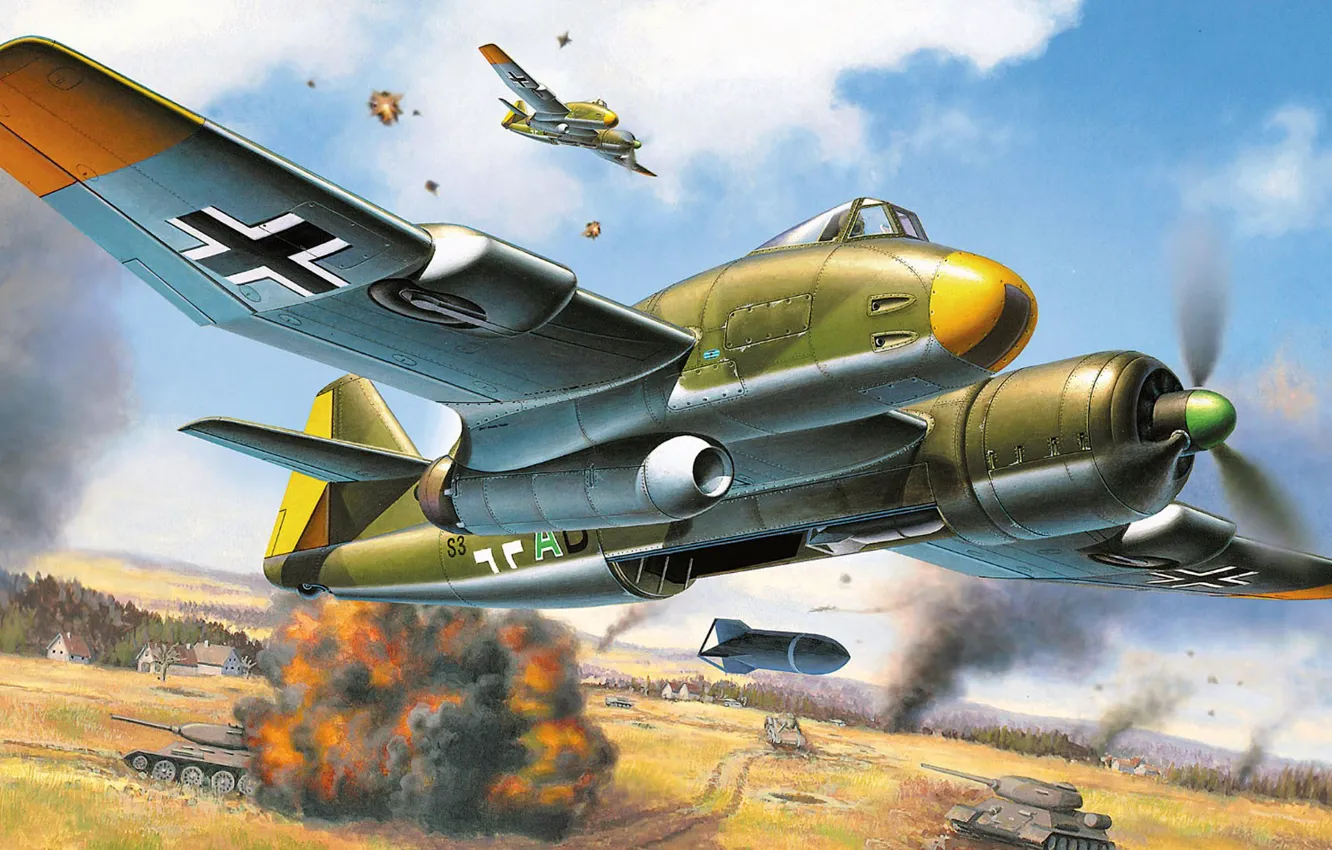Фото обои Штурмовик, tactical bomber, P.194, Blohm & Voss