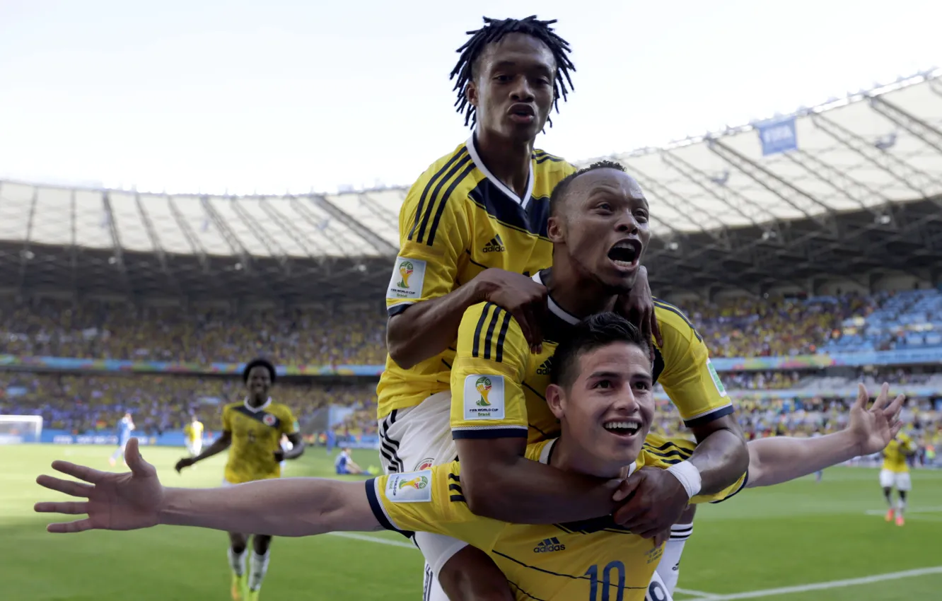Фото обои Спорт, Футбол, Бразилия, Football, Sport, Футболист, Brasil, Colombia