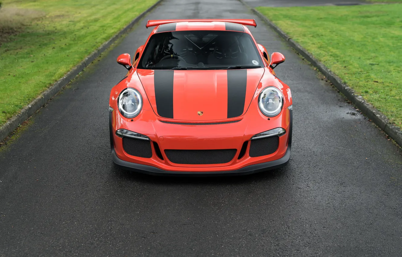 Фото обои дорога, спорткар, Porsche 911, Porsche 911 GT3 RS