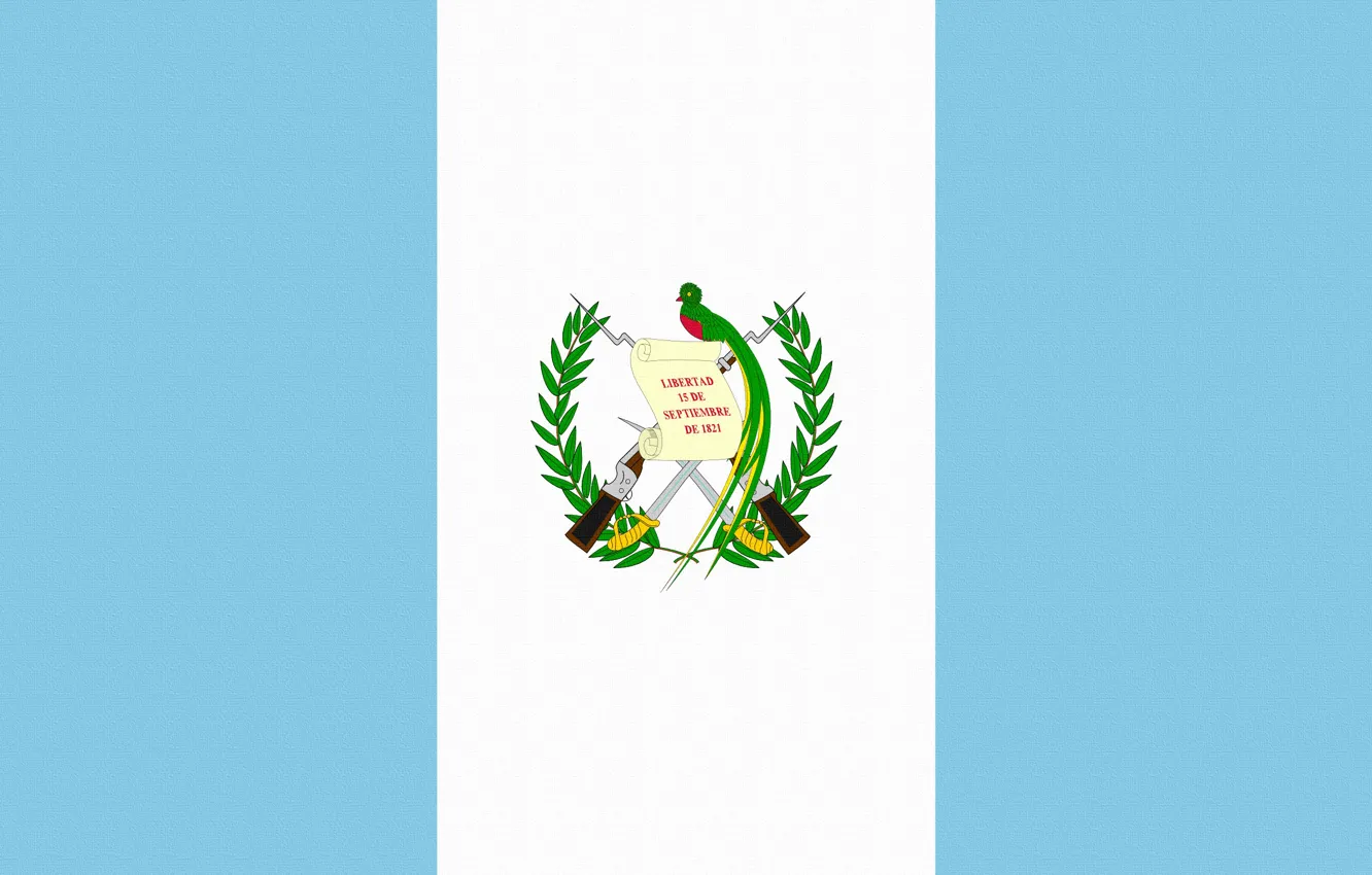 Фото обои Флаг, Герб, Photoshop, Гватемала, Guatemala