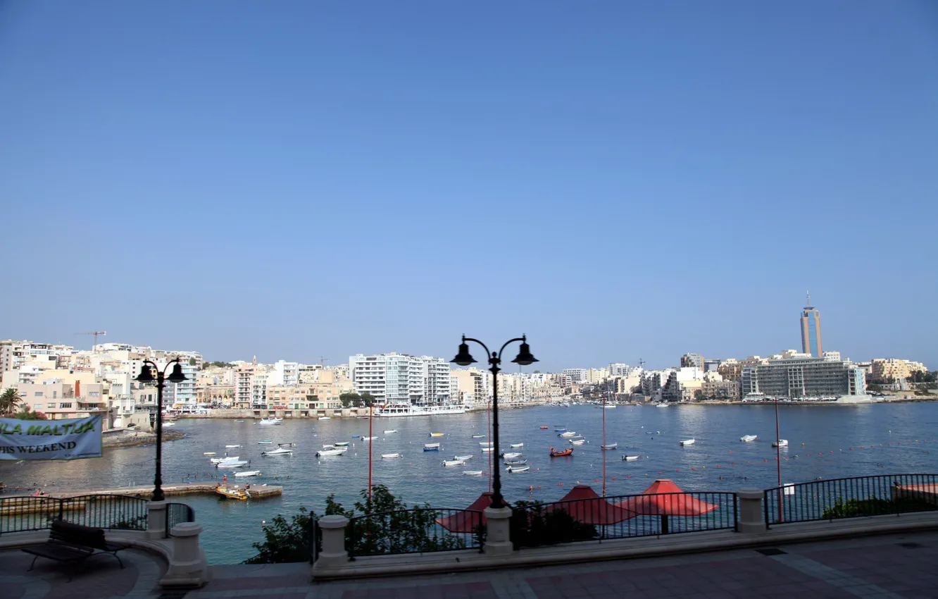 Фото обои набережная, Мальта, Valletta, Валетта