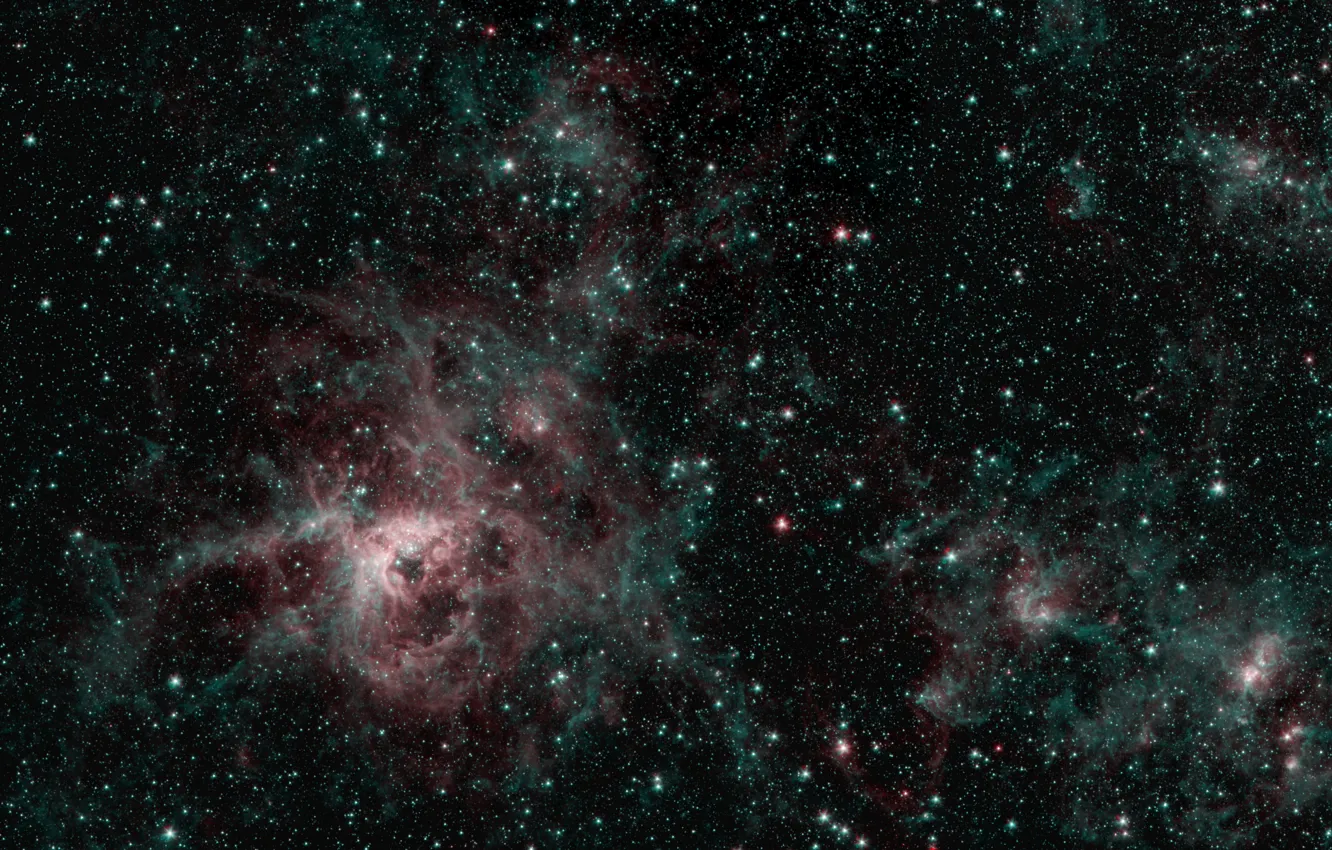 Фото обои звёзды, скопления, эмиссионная туманность, Тарантул, NGC 2070, БМО, LMC, Большое Магелланово Облако