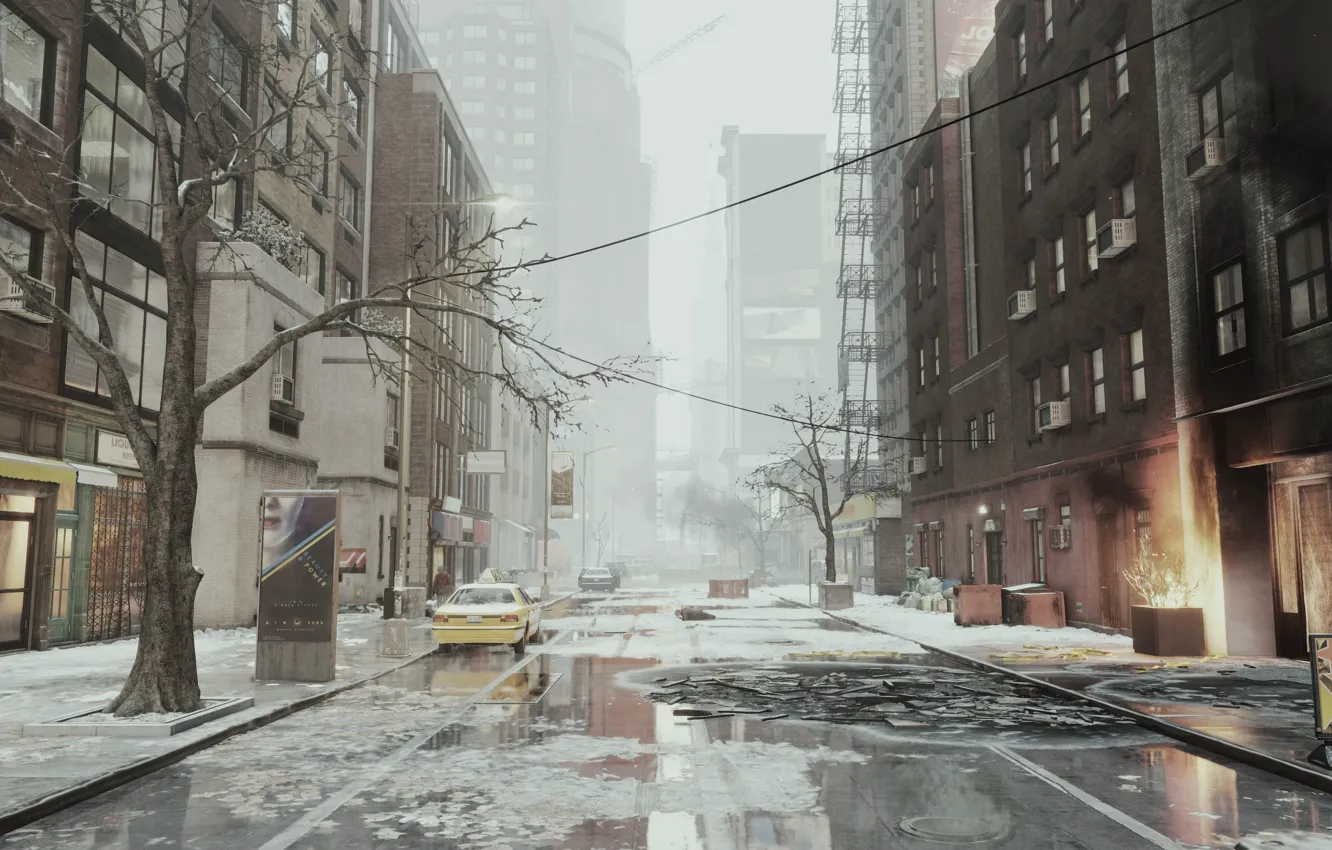 Фото обои город, улица, Апокалипсис, Tom Clancy's, Ubisoft Entertainment, The Division