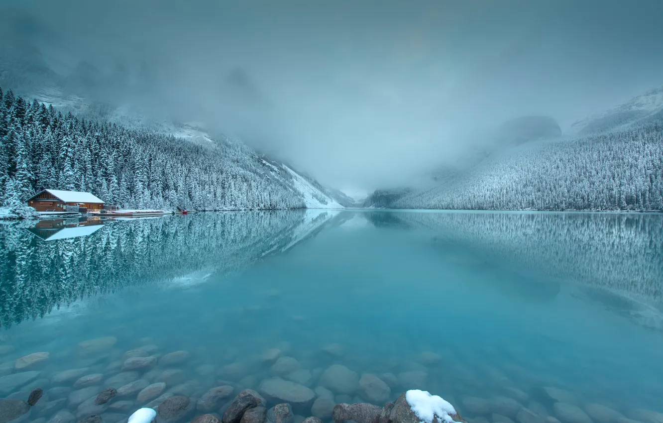 Фото обои Light, Lake Louise, Early Morning