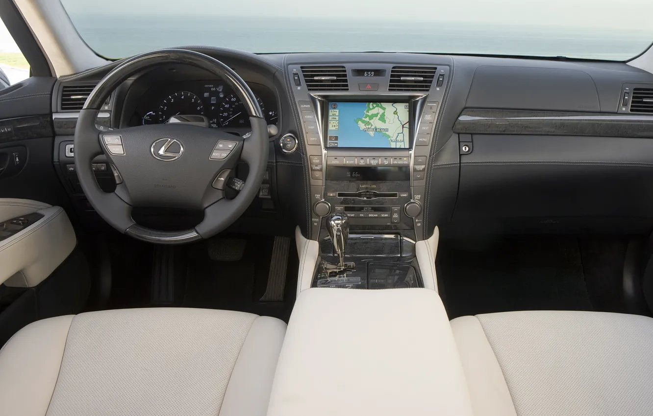 Обои машина, авто, lexus, седан, салон, лексус, гибрид, приборная ...