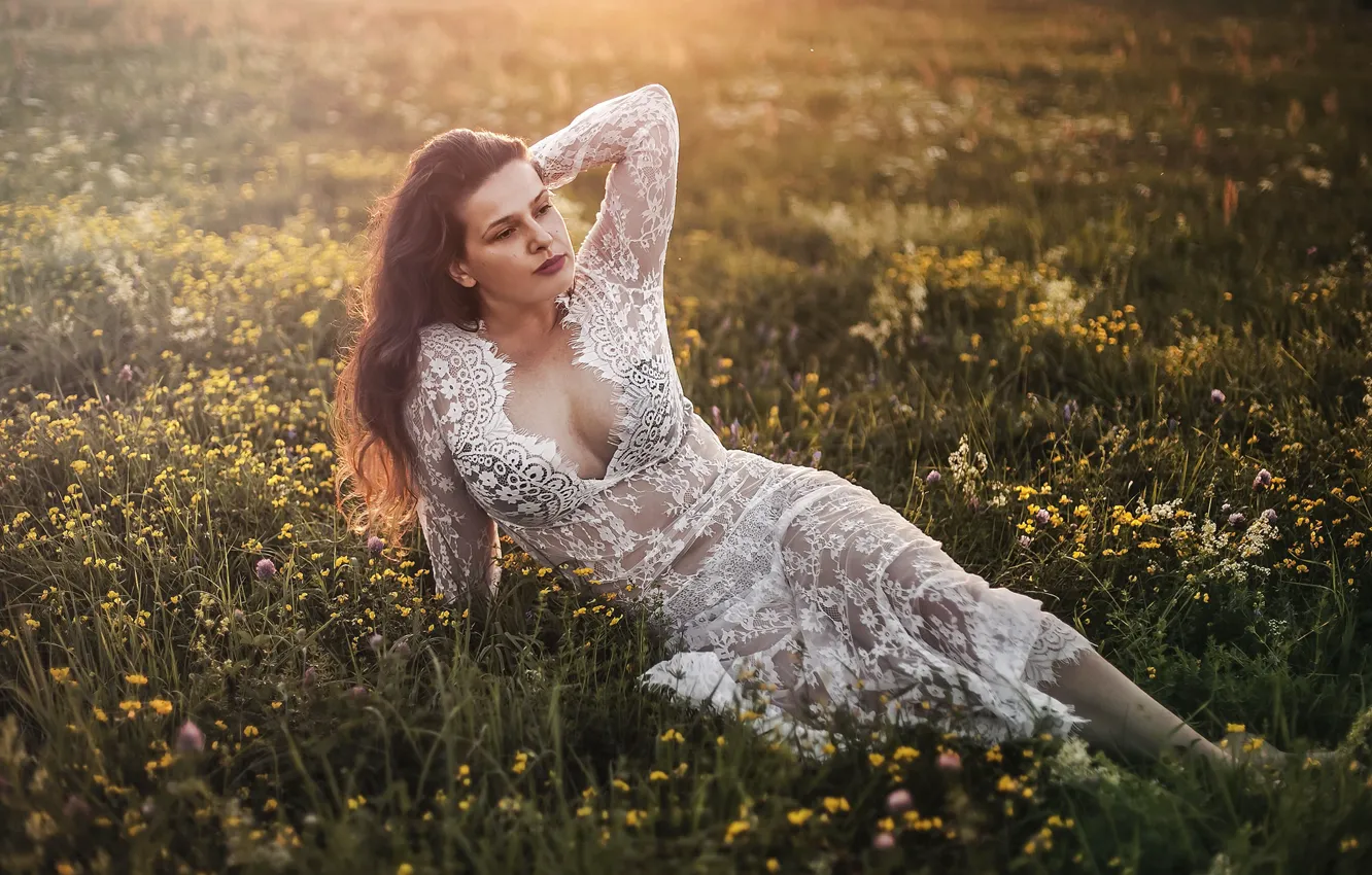 Фото обои лето, девушка, Anna