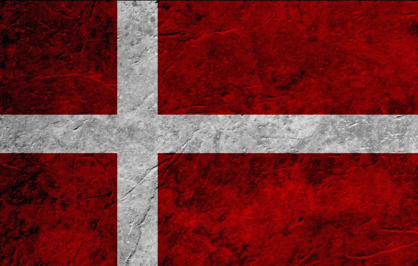 Фото обои red, white, flag, Denmark