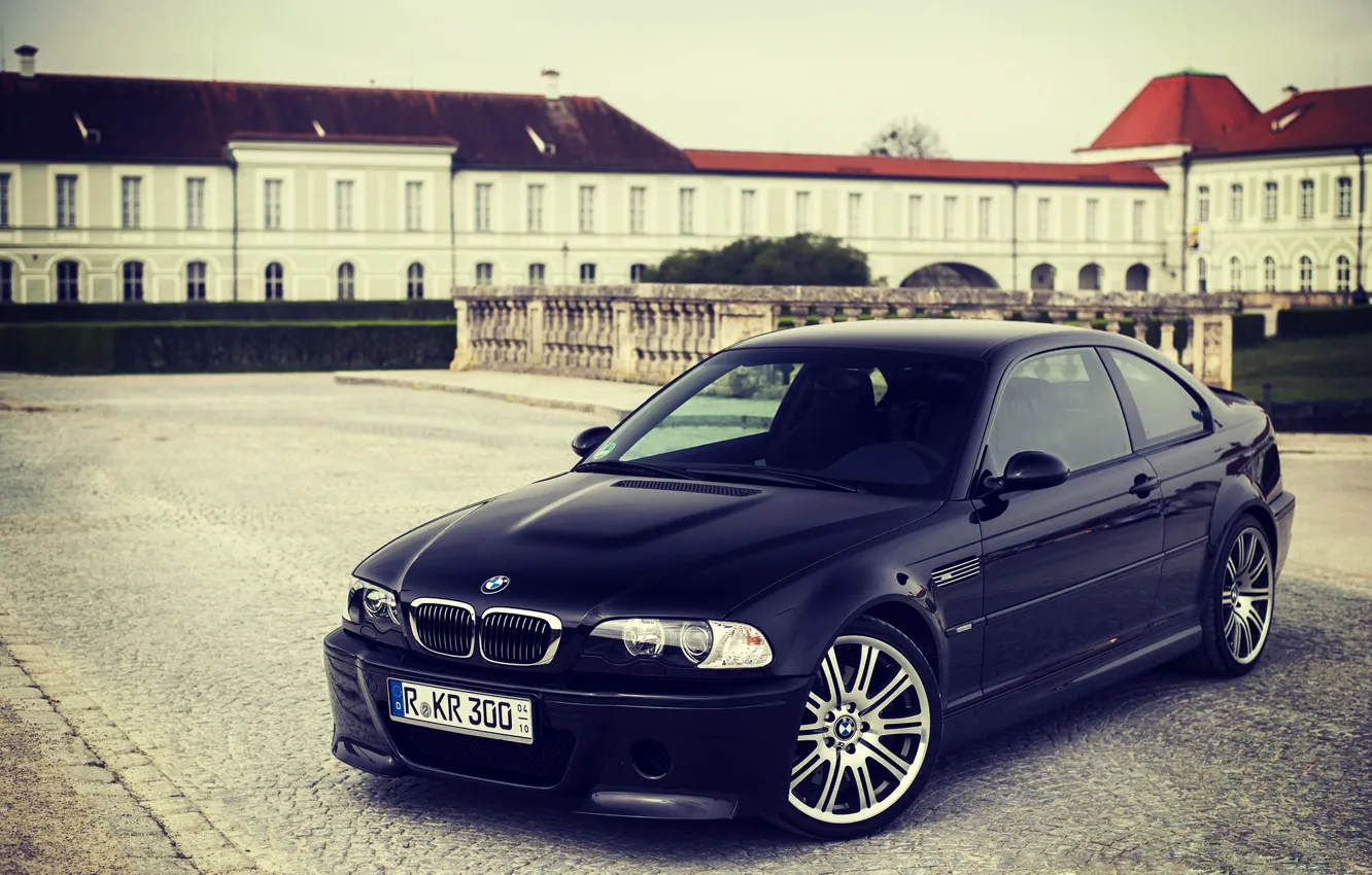 Фото обои BMW, Черная, БМВ, Black, E46