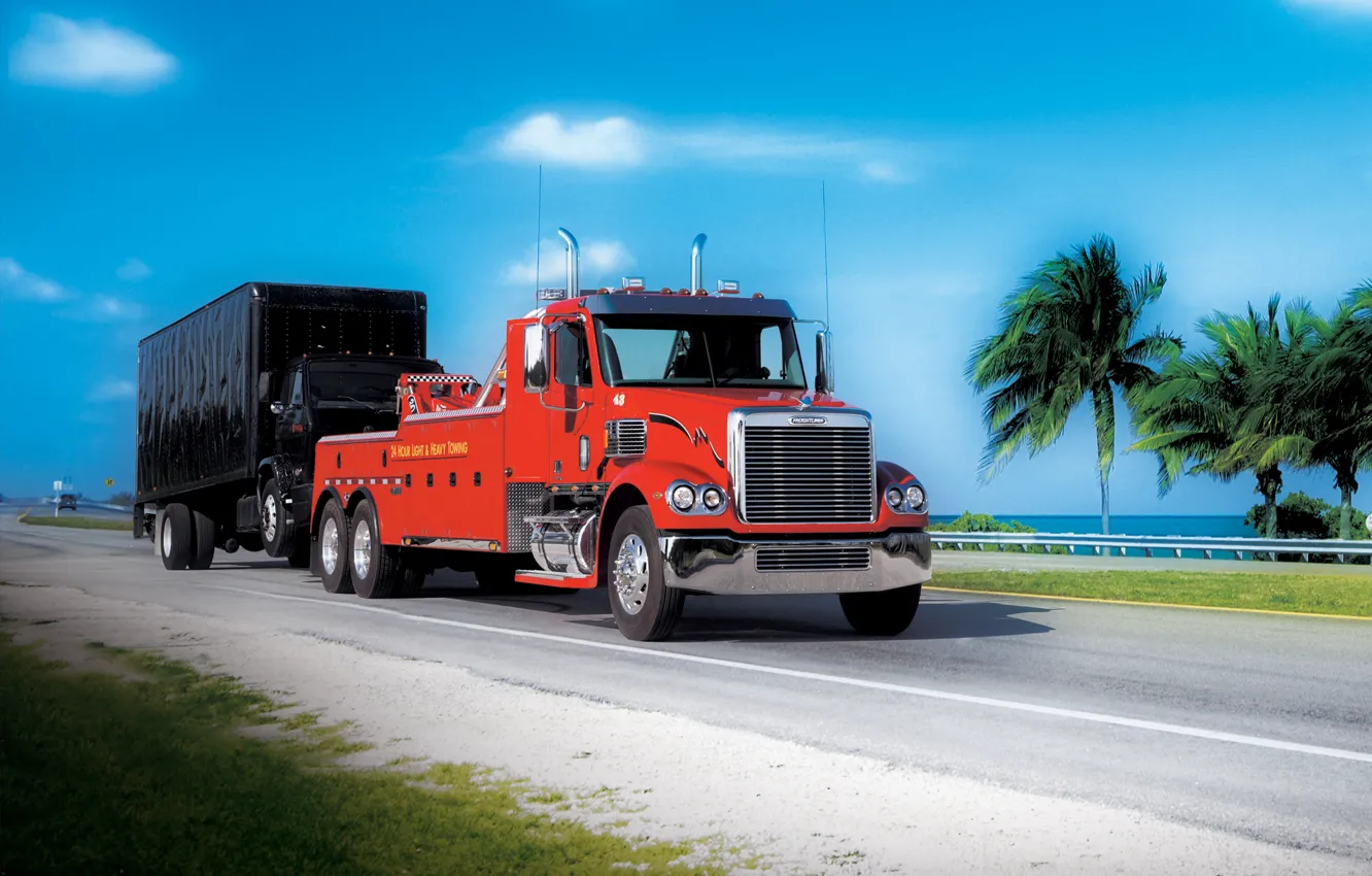 Фото обои Freightliner, tow_truck, coronado
