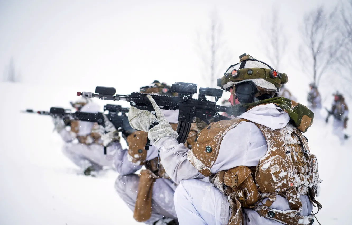 Фото обои оружие, солдаты, Norwegian Army