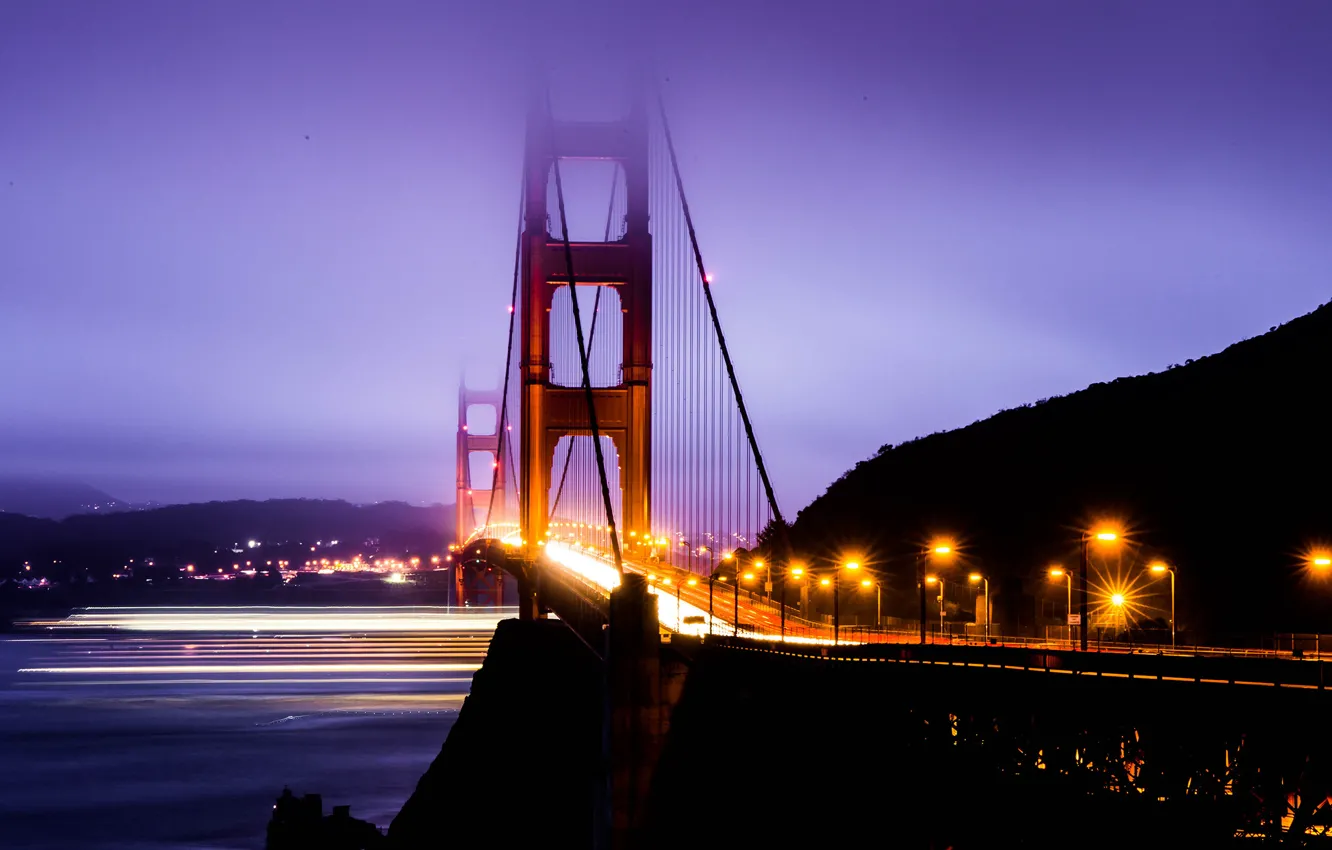 Фото обои Калифорния, Сан-Франциско, Золотые Ворота, USA, США, Golden Gate Bridge, California, San Francisco
