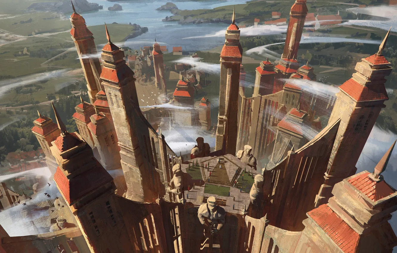 Фото обои башня, архитектура, поселение, palace, Wind Tower