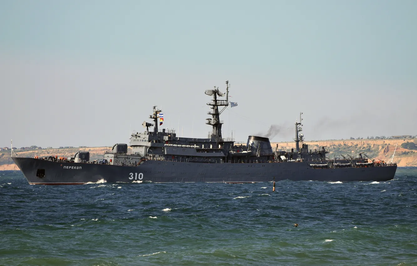 Фото обои корабль, черное море, учебный, перекоп