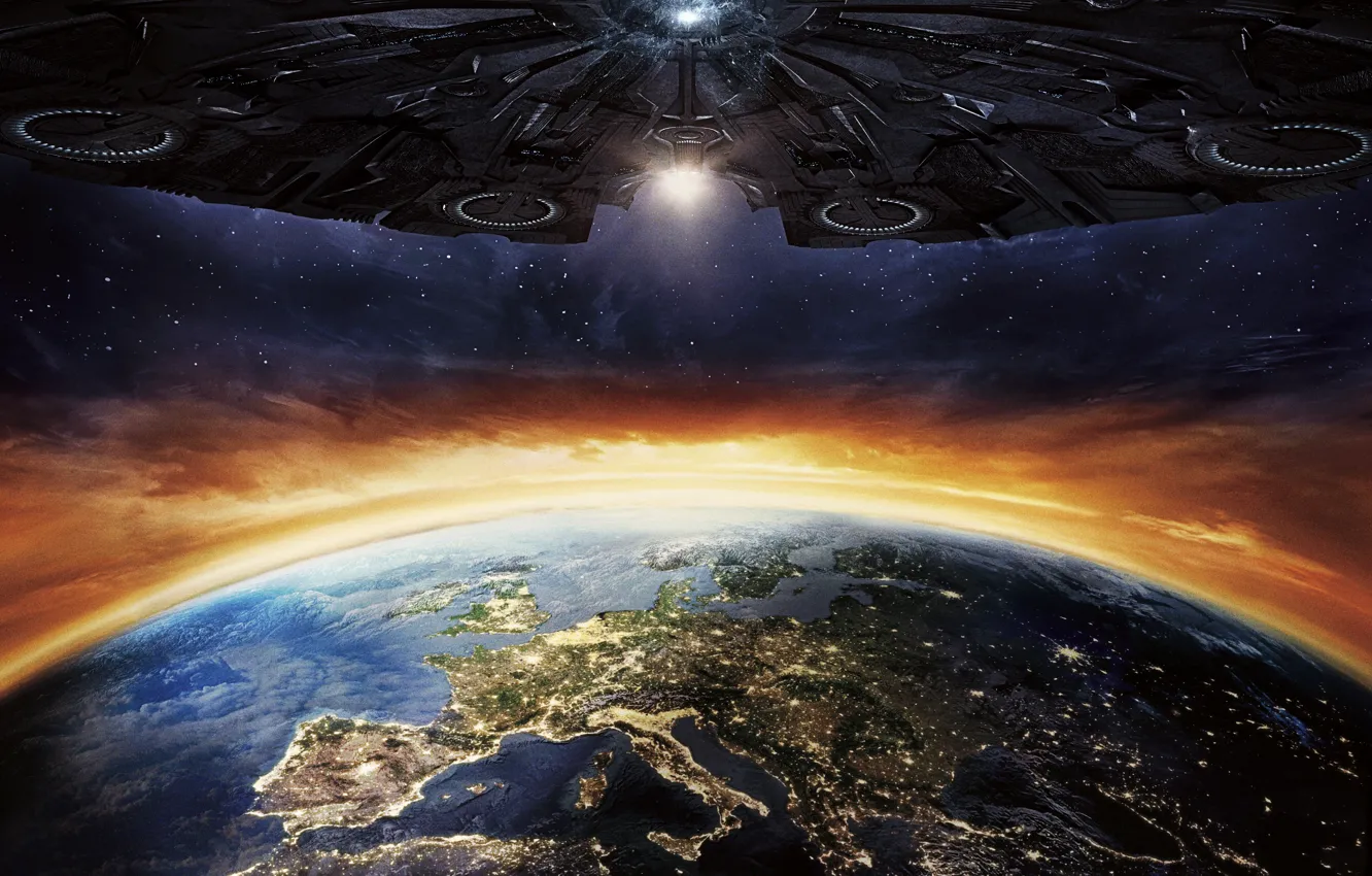 Фото обои Earth, Planet, Galaxy, Sun, Day, Europe, Shine, Sam