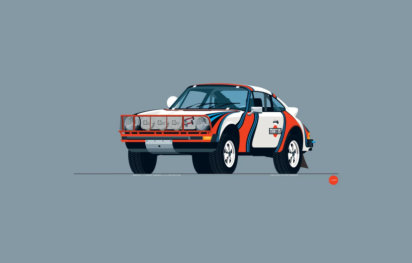 Фото обои Авто, Минимализм, 911, Porsche, Машина, Арт, Porsche 911, 1978