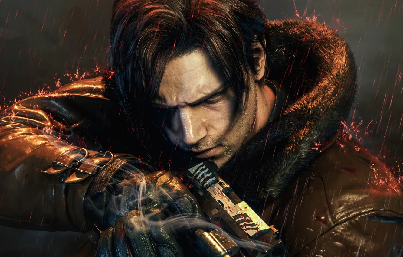 Фото обои gun, pistol, weapon, survivor, leon s kennedy, handgun, re9, biohazard 9