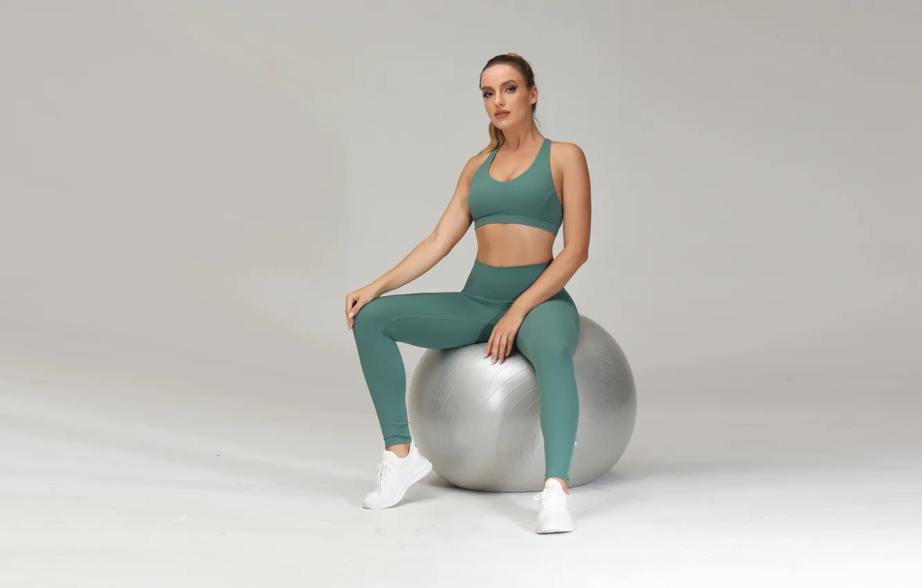 Фото обои gym, leggings, buttock, woman fitness, activewear, woman exercises, woman streching, woman workout