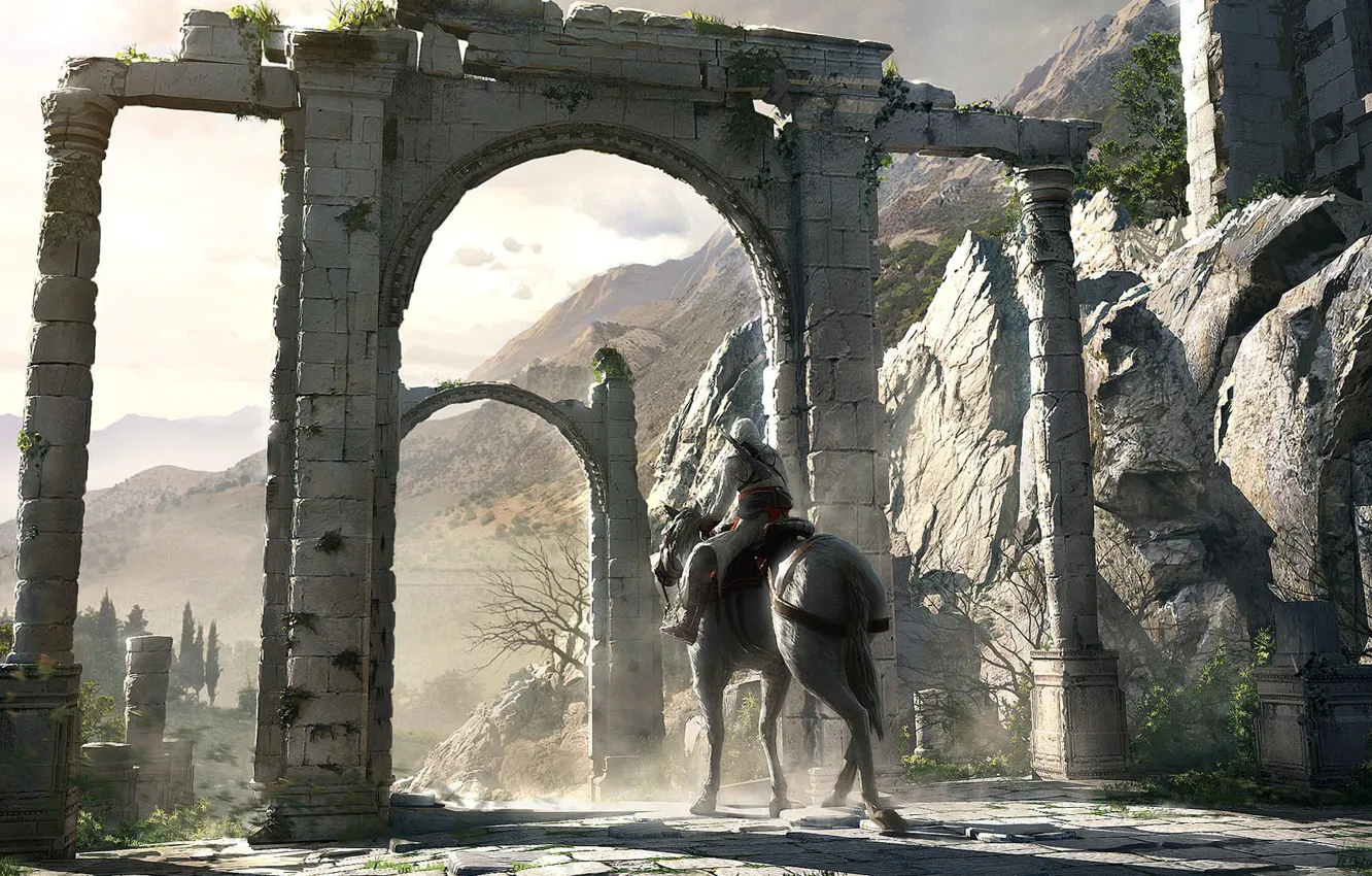 Фото обои Руины, Ubisoft, Assassin’s Creed, Кредо ассасина, Action-adventure с элементами стелса