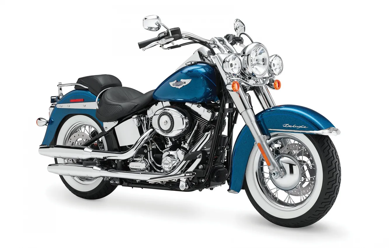 Фото обои Harley Davidson, байк, Softail Deluxe