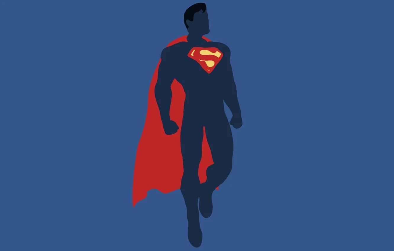 Фото обои минимализм, Супермен, Minimal, Superman, DC Comics, Justice League, Лига Справедливости