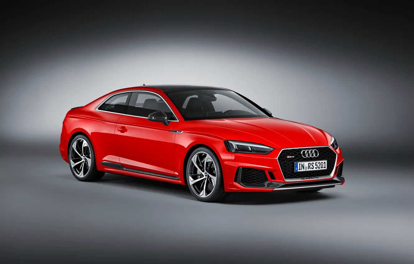 Фото обои фон, Audi, ауди, купе, красная, Coupe, RS 5