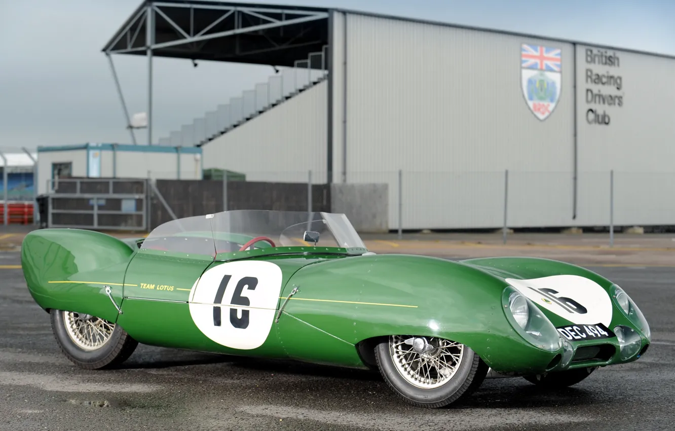 Фото обои Lotus, Автомобиль, Legends, 1956-1957, №16, Series I, Гоночный, Классическое авто