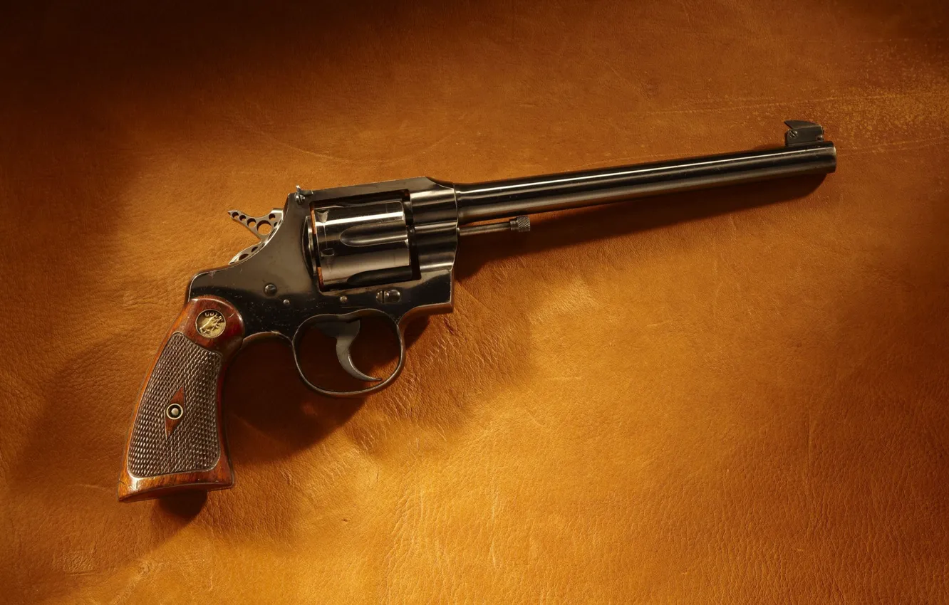 Фото обои фон, кожа, револьвер, кольт, colt