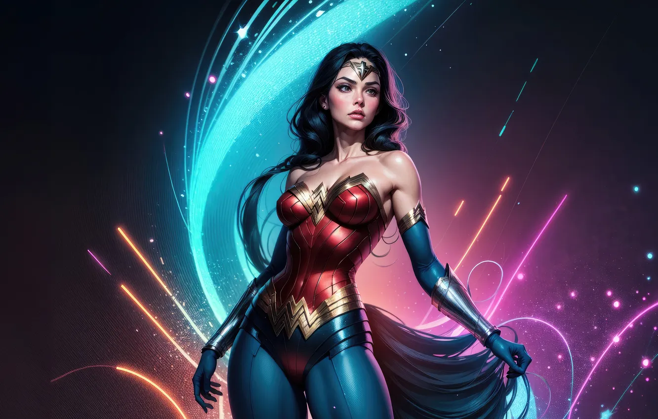Фото обои fantastic, wonder woman, artful