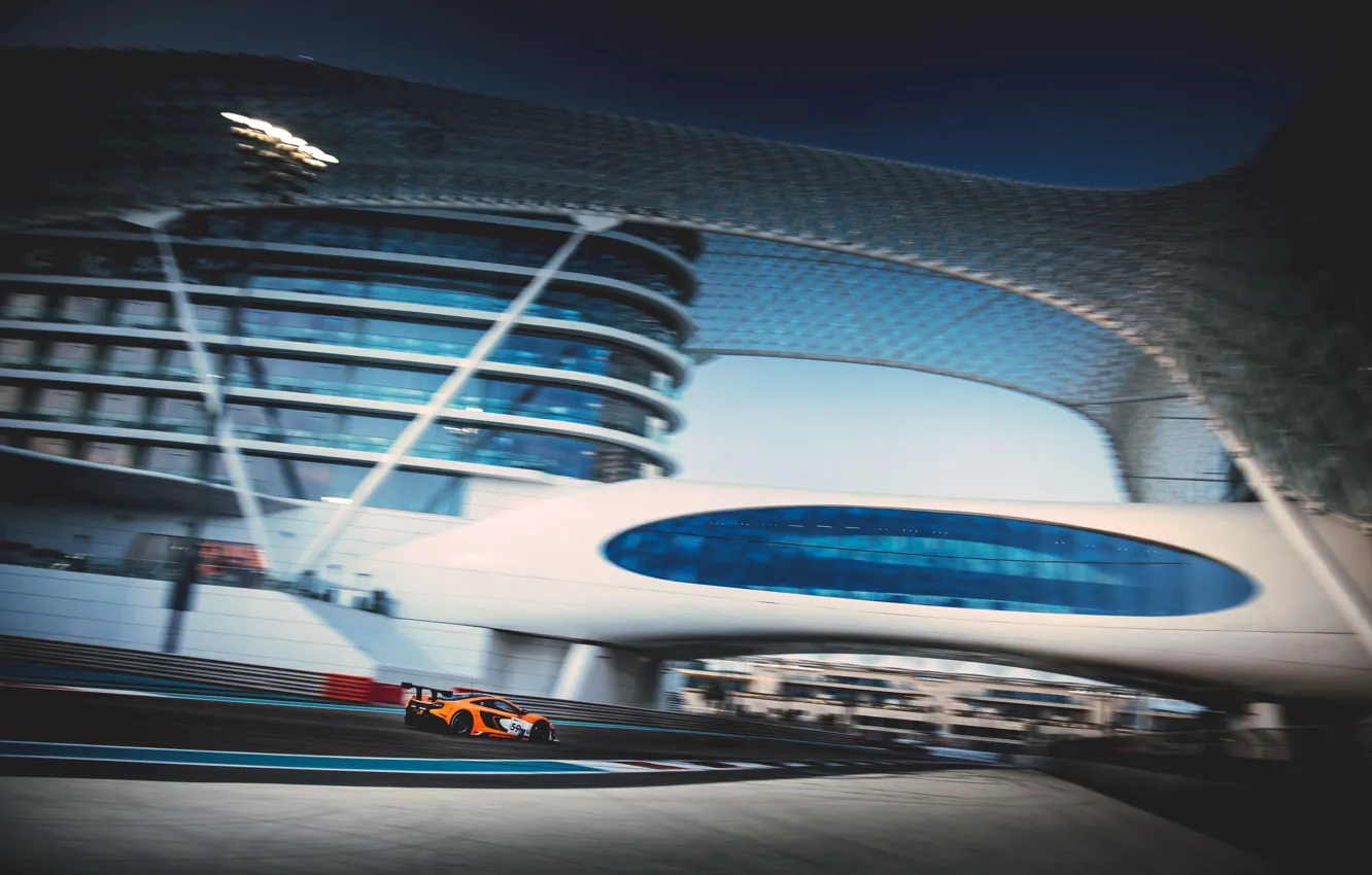 Фото обои Abu Dhabi, 2014, Yas Marina, McLaren 650S GT3