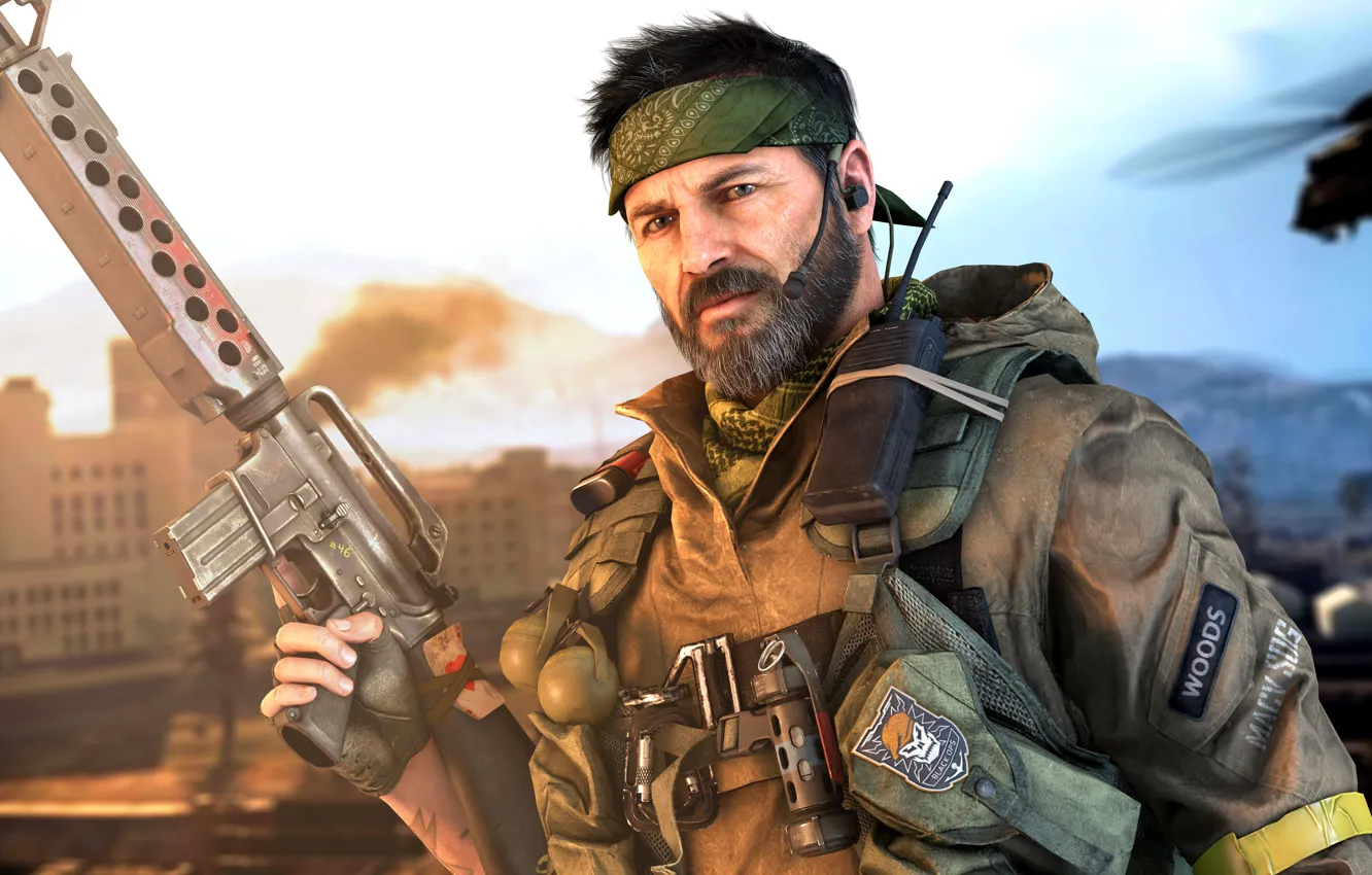 Фото обои Солдат, Автомат, Мужчина, Game, Экипировка, Call of Duty: Modern Warfare, First-person shooter video game, Видеоигра-шутер …
