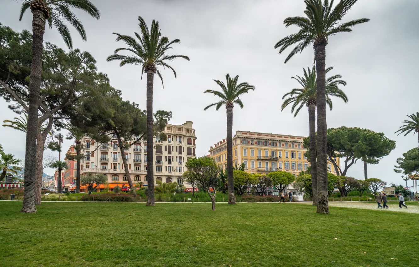 Фото обои Франция, Город, Здания, Архитектура, France, Лазурный берег, Cote d'Azur