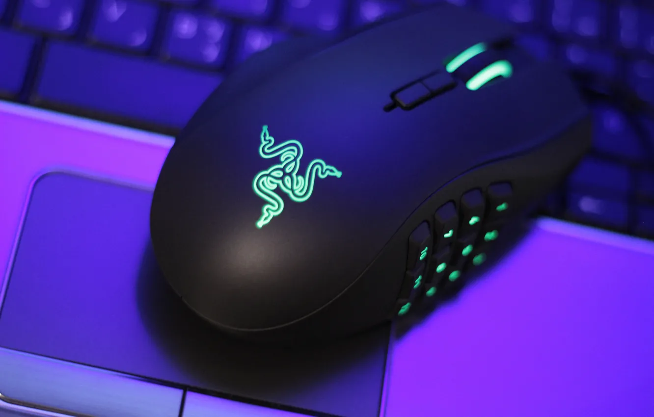 Фото обои мышь, клавиатура, ноутбук, mouse, keyboard
