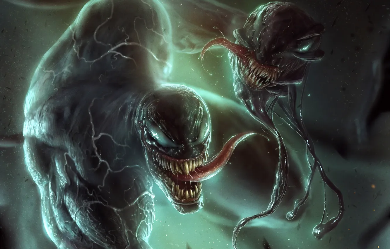 Фото обои победа, монстры, Веном, Venom, симбиоты, горова