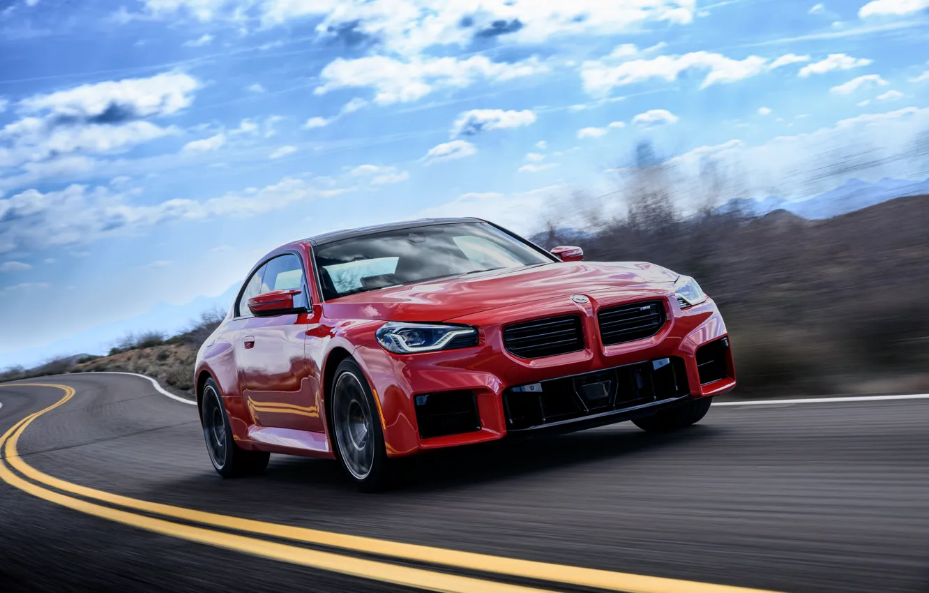 Фото обои BMW, front view, M2, G87, 🤢, BMW M2 AT