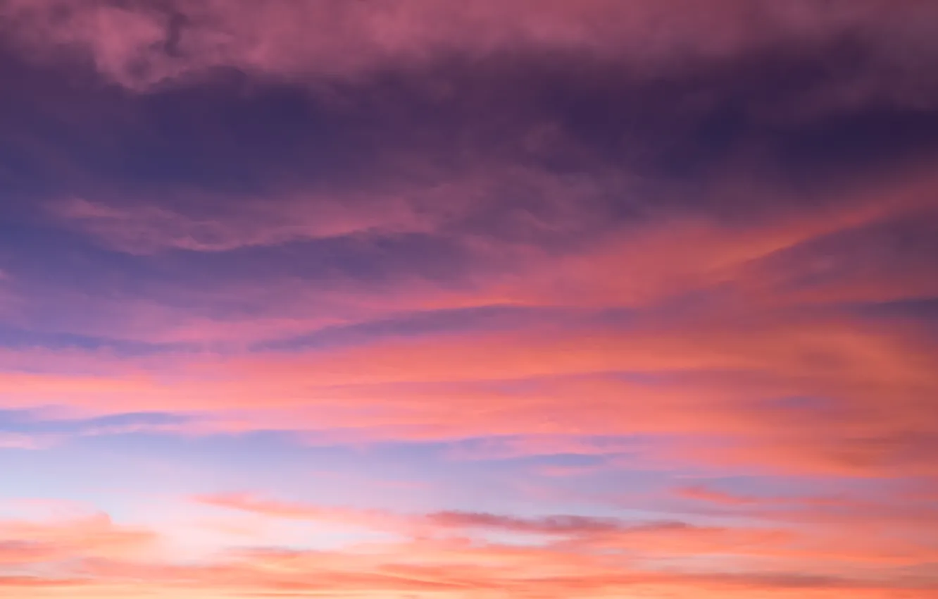 Фото обои небо, облака, закат, фон, розовый, colorful, sky, sunset