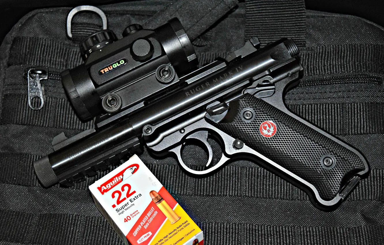 Фото обои Ruger, MK IV, automatic pistol